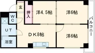 シャトル松尾【3階】の間取り