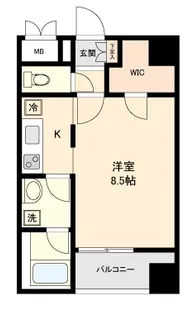 ヴィアーレ北目町【5階】の間取り