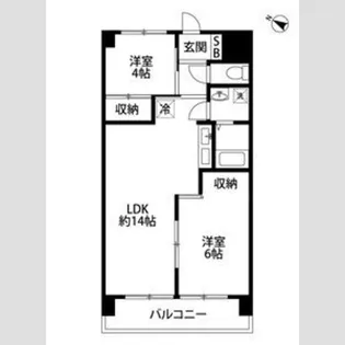 フェリーチェ相模【1階】の間取り