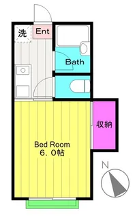 スバルハイツ【1階】の間取り