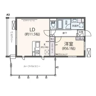 ピア新百合山手【4階】の間取り