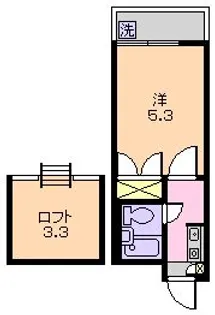 サンシティ新井【2階】の間取り