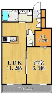 カーサ・ビアンカ【1階】の間取り
