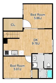 ルシェル葛西【3階】の間取り