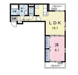 埼玉県さいたま市見沼区深作1【アパート】の間取り