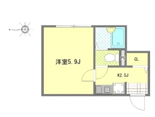 Well-being江北【2階】の間取り