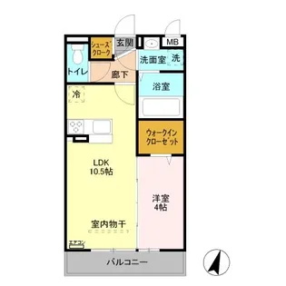 埼玉県草加市草加5【アパート】の間取り