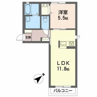 シャーメゾンMG【2階】の間取り