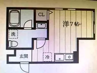 神奈川県川崎市中原区上小田中3【アパート】の間取り