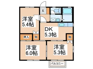 エルドミ-ルA【2階】の間取り