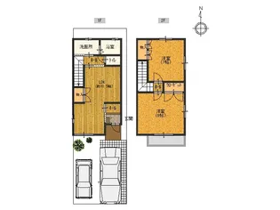 大阪府大阪市東住吉区西今川4【一戸建】の間取り