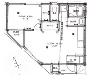 大橋コーポ【1階】の間取り