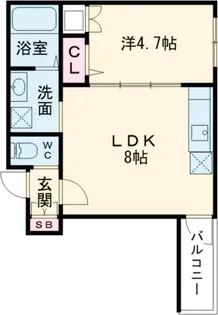 アトムハウスI号館【1階】の間取り