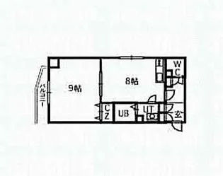 ジュマ旭ケ丘【4階】の間取り
