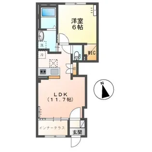 (仮)スターテラスII三峯【1階】の間取り