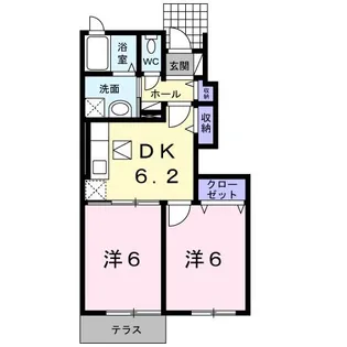 シェーン パラスト A【1階】の間取り