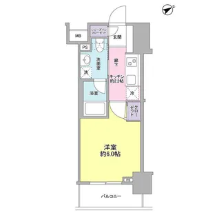 サンピエス大森【11階】の間取り