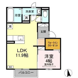 クレシエンドA棟の間取り