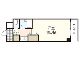 広島県広島市中区広瀬北町【マンション】の間取り