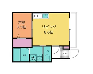 ジュルズールー【1階】の間取り