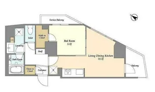 東京都品川区荏原1【マンション】の間取り