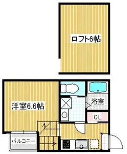 Baan荒町【2階】の間取り