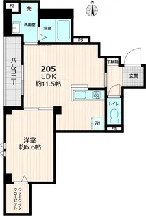 仮称)グレース【2階】の間取り