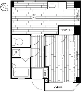 リリーワイト【4階】の間取り