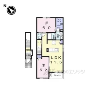 パラシオ2【2階】の間取り