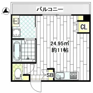 Liberty大通り公園【9階】の間取り