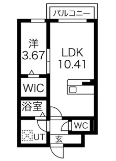 エスグランデ中崎町【5階】の間取り