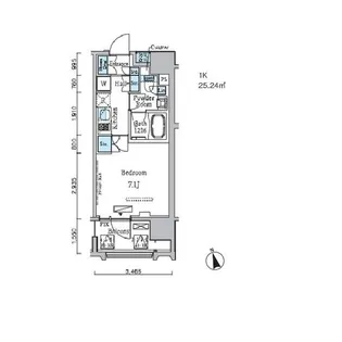 プライマル中央MINATO【12階】の間取り