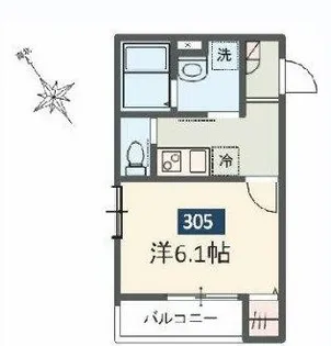 MELDIA西浦和II【3階】の間取り