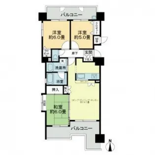 ヴェルディ五日市中央イーストタワー【2階】の間取り