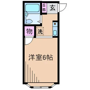 神奈川県川崎市中原区木月3【アパート】の間取り