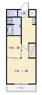 ゴールドサークル小松II【2階】の間取り