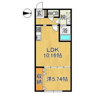 ピュアハウス山王 B棟【2階】の間取り