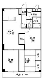 レジデンス守山【3階】の間取り