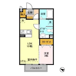 マツ―ジュ平台【2階】の間取り
