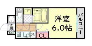 エスリード大阪ドームCERCA【3階】の間取り