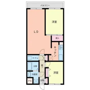 グランドメゾン鶴見サウスウイング【5階】の間取り