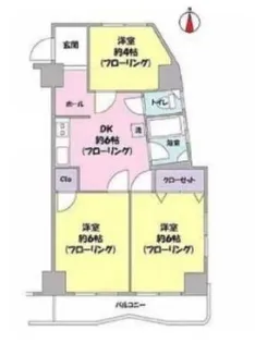 東陽町ダイヤモンドマンション【4階】の間取り