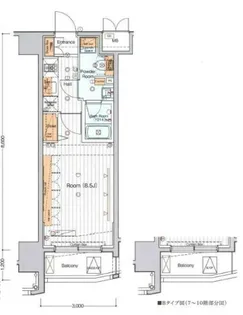 ブライズ亀戸【3階】の間取り