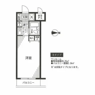 パレ・ドール湘南平塚【6階】の間取り
