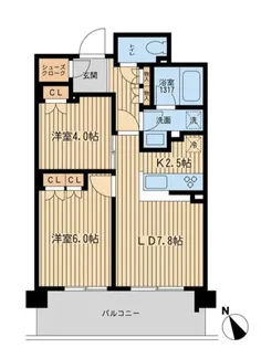 BLESS上池袋【5階】の間取り