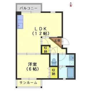 メゾングランデージ金屋【3階】の間取り