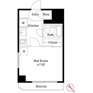 SSビル池尻【3階】の間取り