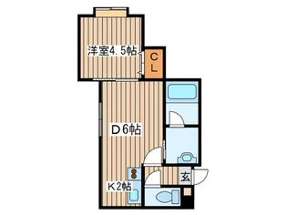 Kコ-ト北3条【2階】の間取り
