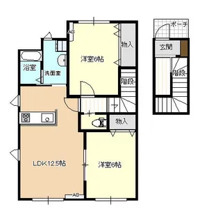 ル・グランヴェールII【2階】の間取り