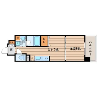 LaSante榴岡公園【5階】の間取り